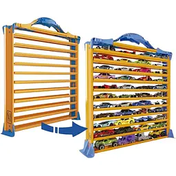 Ігровий гараж Hot Wheels з доріжками для зберігання машинок (HWCC9B) - мініатюра 4
