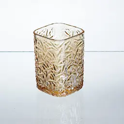 Набір склянок для напоїв Yiwu Matrix Glass 12 штук по 195 мл коричневий для лимонадів соку води коктейлів склянки скляні HP-17-44 - мініатюра 4