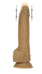 Фалоімітатор з пульсацією Naked ADDICTION Dominic 9 Caramel ADDICTION SX2237 101117 - мініатюра 2