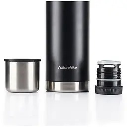 Термос Naturehike Q-9H NH19SJ010 сталь 1 л чорний - мініатюра 2