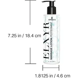 Лосьйон для масажу ніг та ступень Sensuva ELXYR Massage Lotion Peppermint (236 мл) - мініатюра 3