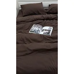 Наволочка Ecotton Зимова колекція Super Soft Dark Brown Фланель 50х70 см (25540)