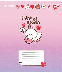 Набір зошитів шкільних YES А5/12 лінія Line Friends Love letter 25 шт (766948) - мініатюра 3