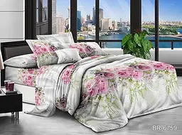 Комплект постільної білизни (BR-6759) Євро TAG tekstil pbe0036542