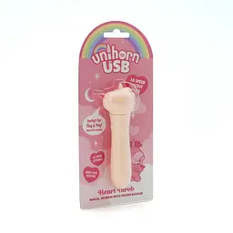 Вібратор-єдиноріжка Unihorn USB Bullet - Heart Throb, віброкуля, USB-зарядка, 10 режимів - мініатюра 4