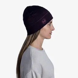 Шапка Buff Merino Lightyweight Beaney Deep Purple (1033-BU 113013.603.10.00) - мініатюра 3