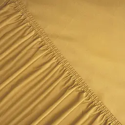 Простирадло на резинці з наволочками Penelope - Laura mustard гірчичний 160x200+50x70 (2) - мініатюра 3