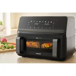 Мультипіч Sencor Dual Vita Fryer чорний 9 л 2700 Вт (SFR9650BK) - мініатюра 7