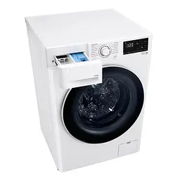 Пральна машина LG фронтальна, 10,5кг, 1400, A+++, 57см, дисплей, пара, інвертор, білий (F4V3RS0WW) - мініатюра 8