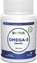 Омега-3 (риб'ячий жир) Biotus Omega-3 Fish Oil 60 капс