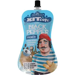 Соус Приправка Хіт соус French Black pepper з чорним перцем та молочними вершками 180 г