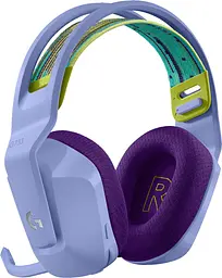 Навушники ігрові - бездротова повнорозмірна гарнітура Logitech G733 Lightspeed Wireless RGB Lilac (981-000890/981-000889) - мініатюра 2