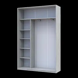 Шафа купе Doros Сіті Лайт Сосна Натті 2 ДСП 150х60х225 (80736506) - мініатюра 2