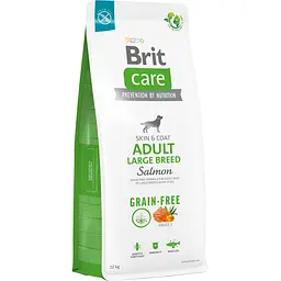 Сухий беззерновий корм для собак великих порід Brit Care Dog Grain-free Adult Large Breed, з лососем, 12 кг