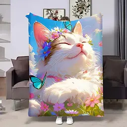 Плед 3D Весна Котик 4507_B 18059 135х160 см