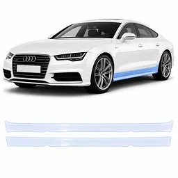 Антигравійна захисна бронеплівка за лекалами для Audi A7 4G 2010-2018 - нижня зона кузова