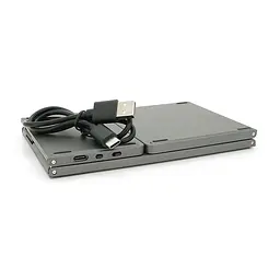 Клавіатура бездротова Voltronic B033, розкладна, 64 клавіші, Touchpad, (Eng/Pyc), 2.4G, Gray, 300x98mm, Box - мініатюра 3