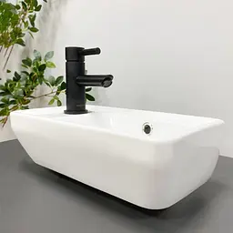 Умивальник VBI Jesi R white підвісний VBI-015613, Білий - мініатюра 4