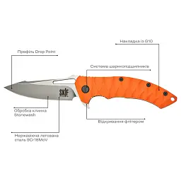 Ніж Skif Shark II SW Orange - мініатюра 7