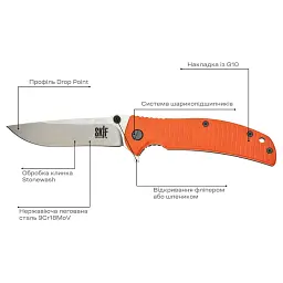 Ніж Skif Urbanite II SW Orange - мініатюра 7