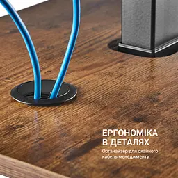 Комп'ютерний стіл OfficePro з електрорегулюванням висоти коричневий (ODE119WB) - мініатюра 9