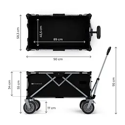 Складний туристичний візок Kinderkraft Rollster Mystic Black (KSROLL00BLK0000) - мініатюра 6