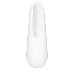 Стимулятор Satisfyer Curvy 1+ Вакуумно-волновой с возможностью управления через приложение, 13.5х4.3 см белый - миниатюра 3