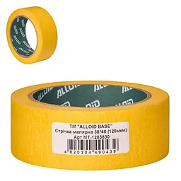 Alloid Base. Стрічка малярська 38мм х 40м, 120мкм