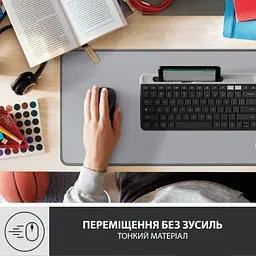 Килимок для мишки Logitech Desk Mat Studio Series Mid Grey (956-000052) - мініатюра 5
