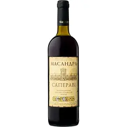 Вино Массандра Саперави ординарное сухое красное 0.75 л
