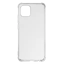 Прозрачный чехол для Samsung Galaxy A03 (A035) с защитой камеры и усиленными бортами, тонкий, силиконовый, бесцветный, ударопрочный, противоударный бампер с закрытой камерой, ArmorStandart (ARM65520)