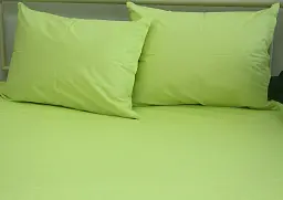Простирадло на резинці з наволочками Tag Tekstil 160х200х20 Sunny Lime - мініатюра 2