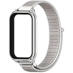Ремінець нейлоновий Mijobs для фітнес браслета Xiaomi Redmi Smart Band 2 Silver
