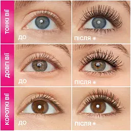 Туш Maybelline New York Lash Sensational Firework Водостійка для об'єму та подовження вій чорна 8.75 мл - мініатюра 3