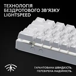 Клавіатура Logitech G Pro X 60 LightSpeed White (920-011930) [107470] - мініатюра 2