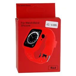 Ремінець силіконовий футляр Anchor Watch Band Apple Watch 42-44 мм Red - мініатюра 2