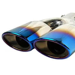 Насадка на подвійний глушник Vitol 250 x 2-89 x 64 мм Кольоровий Синій Хром (НГ-0351-BL) - мініатюра 4