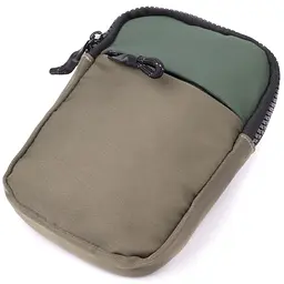 Невелика слінг сумка для подорожей із якісного текстилю Vintage 22871 зелена - мініатюра 5