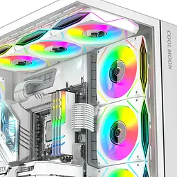 Вентилятор Coolmoon 120мм LY120-W Reverse (LY120-WR) White - мініатюра 8