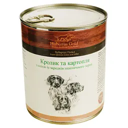 Вологий корм для собак Hubertus Gold Кролик і картопля 800 г - мініатюра 2