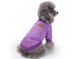 Кофта для собак та котів EcoToys Purple M ряба фіолетова A: 30 см B: 37 см C: 24 см 7094 - мініатюра 6