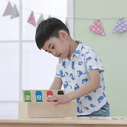 Дерев'яний ігровий набір Viga Toys Сортування сміття (44504) - мініатюра 4