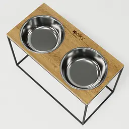 Hollky Base XXL40 — миски на підставці для дуже великих собак (2 × 2,8 л) - мініатюра 9