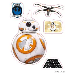 Наклейки Star Wars BB8 (Зоряні війни) 16х11 см - мініатюра 2