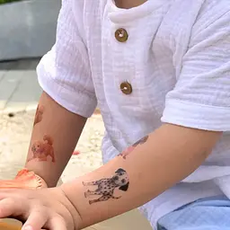 Тату тимчасове в наборі Собачки Tattooshka LB-199 Різнокольоровий shop (4829000018688) - мініатюра 3