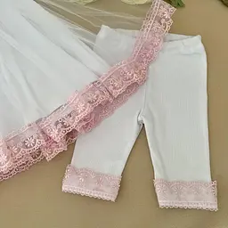 Костюм для хрещення "Чарівна світлинка" інтерлок зріст 68 см (3 – 6 місяців) Betis Білий з пудровим - мініатюра 2