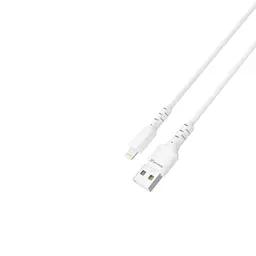 Дата кабель USB 2.0 AM to Lightning 1.0m 2.4A white Grand-X (PL-05W) - мініатюра 3