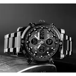 Чоловічий наручний годинник Skmei Molot Limited AllBlack (Чорний) - мініатюра 7