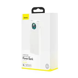 Зовнішній акумулятор Baseus Amblight QC3.0+PD 65W 30000mAh білий - мініатюра 8