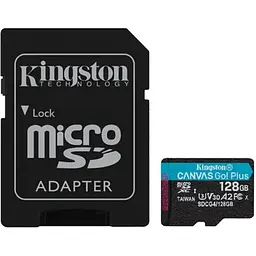 Картка пам'яті microSD Kingston Canvas Go Plus Gen4 128Gb SDCG4/128GB